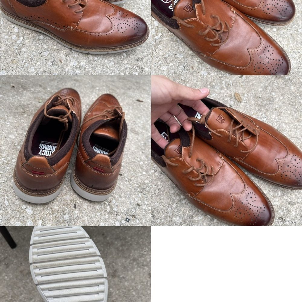 Stacy Adams Men's Tan and Brown Oxford Shoes‎